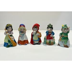 Vintage Porcelain Fairytale Bells (set of 5)
